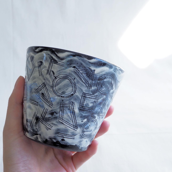 自由かっぷ　陶器/pottery 6枚目の画像