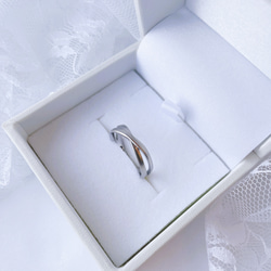【単品】ご褒美リング シルクマット ステンレス316L 指輪 誕生石 刻印 クリスマス プレゼント〔単品価格〕 6枚目の画像