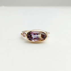 R0576 Ametrine × Spinel　K10 Ring　size 12 3枚目の画像