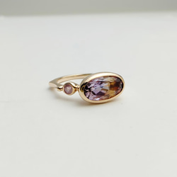 R0576 Ametrine × Spinel　K10 Ring　size 12 4枚目の画像