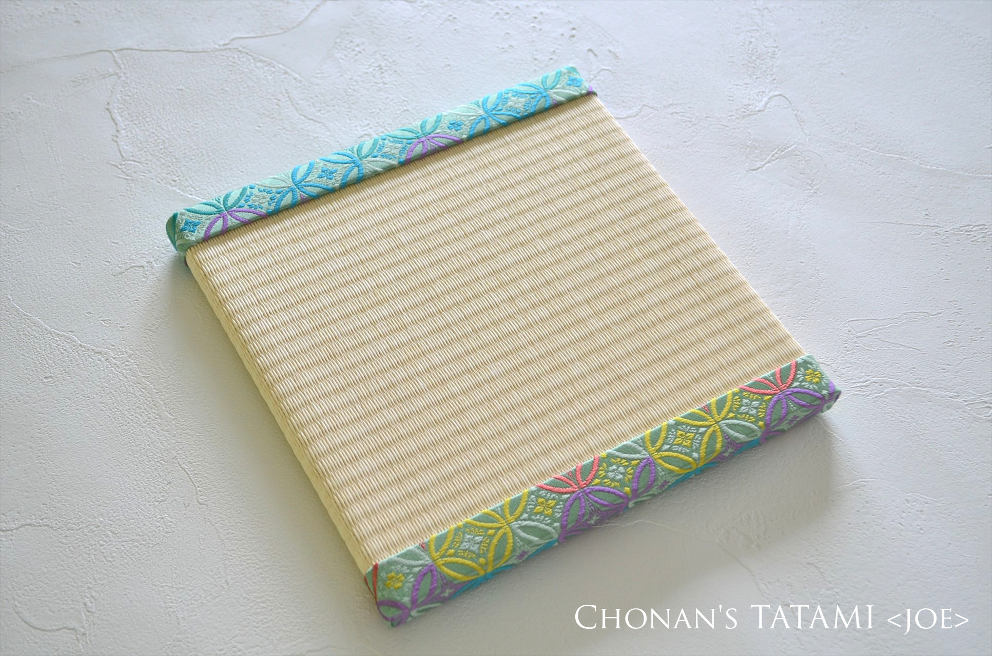 【メモリアル畳】七宝 正方形ミニ畳｜骨壺・仏具・手元供養・お供え・ディスプレイ