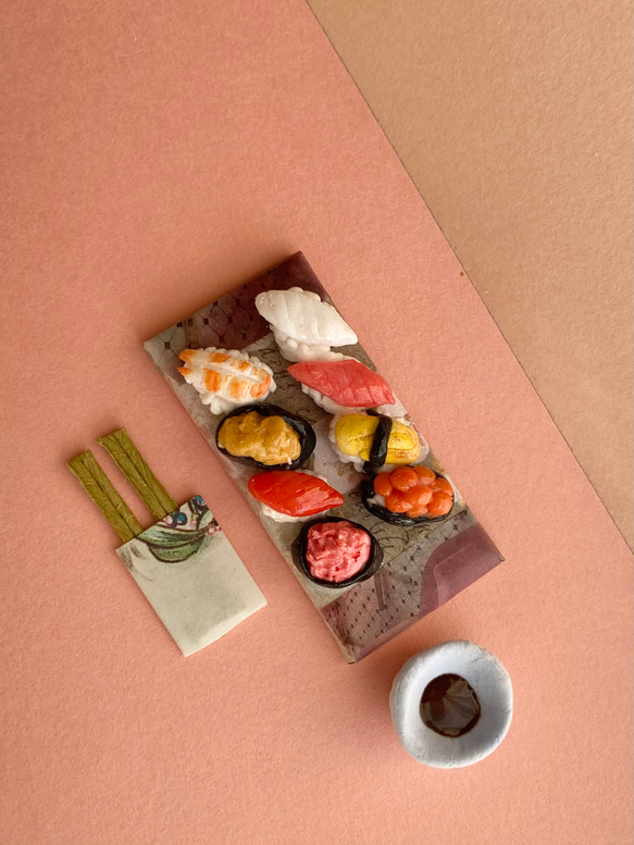 japanese food！お正月　ミニチュアお寿司 2枚目の画像