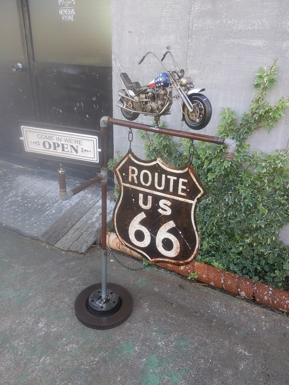 アメリカンバイク バイク屋 スタンド看板 OPEN&CLOSED サイン