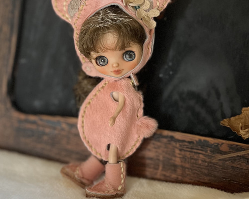 プチブライス くまさんなりきり3点セット アウトフィット doll