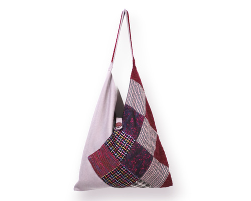 さんかく△バッグ －秋冬のパッチワークー トートバッグ マルエス