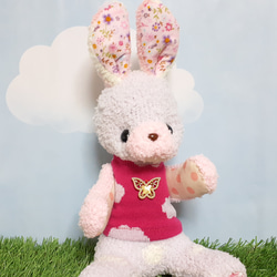 20%off】チョコミント色のうさぎ【Creema限定】 ぬいぐるみ もちまる