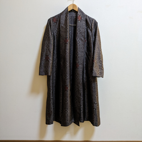 SOLD 着物リメイク カーディガンコート 大島紬 M〜L スプリング