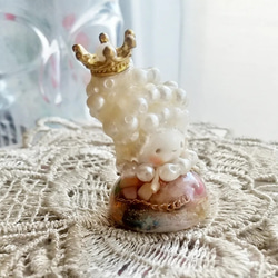 【ハロウィン特別価格】お化けのお姫様のオルゴナイトドール 2枚目の画像