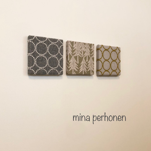 mina perhonen ミナペルホネン ファブリックパネル 3点セット ...