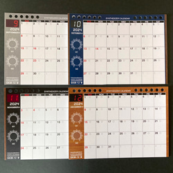 [2024年曆] Synth Calendar SKM-12 每月變化的設計 桌面/磁鐵 第20張的照片