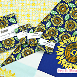 USAコットン(110×50) moda sunflowers in my heart 大輪のひまわり 5枚目の画像