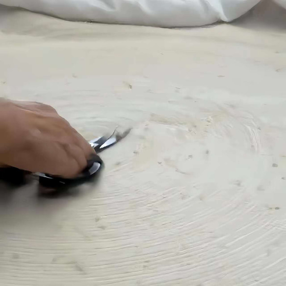 【受注制作】手織りニュージーランドウールカーペット ハンドメイドカシミアウール絨毯 手編ラグ マット モルディブ 12枚目の画像