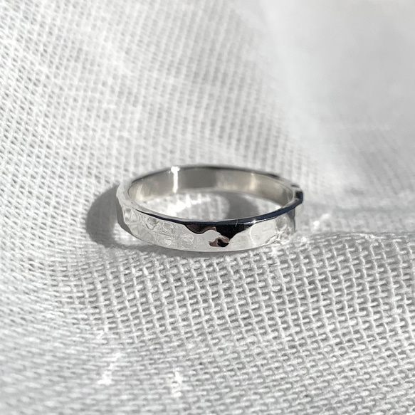 シルバーリング R038 槌目 3mm 指輪・リング 220 通販 16655116