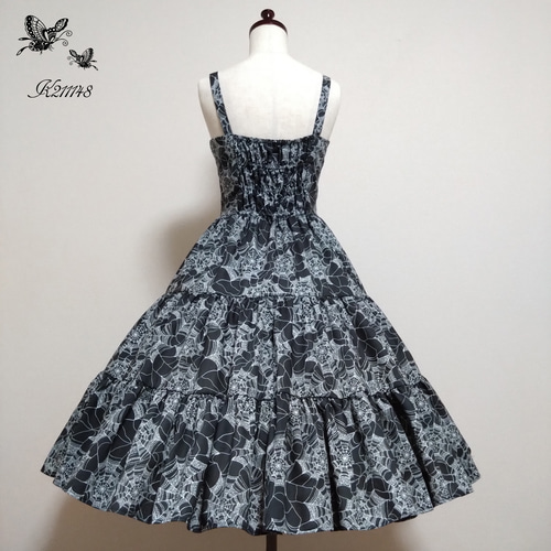 蜘蛛の巣柄JSK ワンピース K211148 通販 16655197｜Creema(クリーマ)