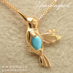 ドットのデザインがかわいいトルコ石のステーションネックレスK10YG WEB限定】BLOOMING BUD K10 NECKLACE K10 天然石カボション