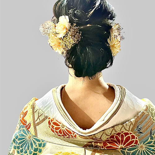 トルコキキョウの髪飾り⭐︎アメリカンフラワー ヘアピン Nami's