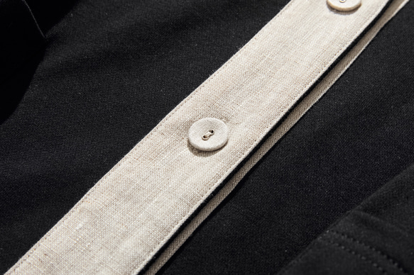 換季時穿的抓絨外套棉質黑色 231001-4 第5張的照片