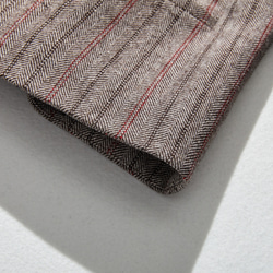 時尚異型條紋背心羊毛混紡人字紋布料231003-1 第6張的照片