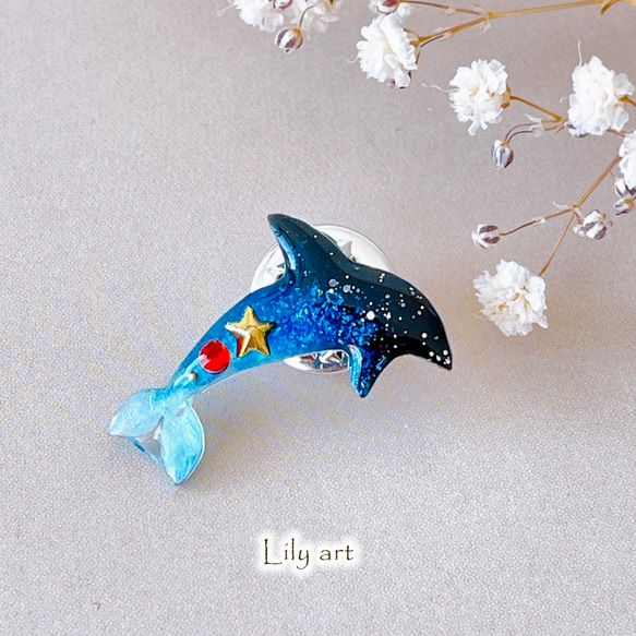 ガラス細工 ミニチュア イルカ 生きる ‪☆海の生き物‪☆‬‬