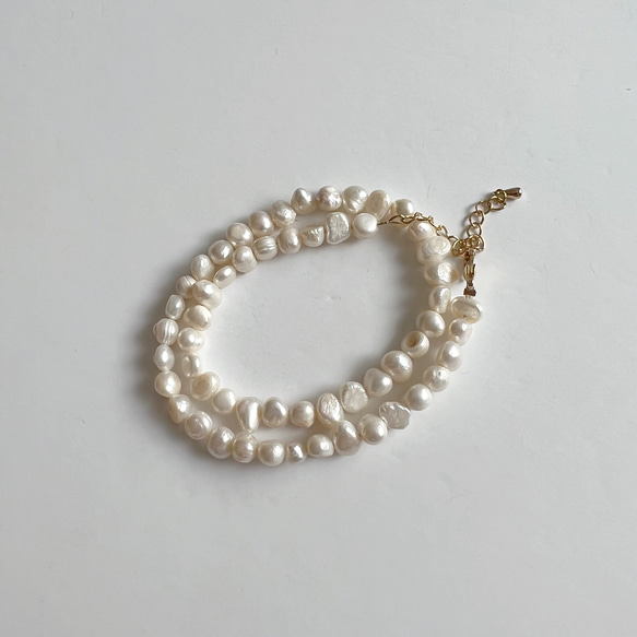 淡水真珠：pearl necklace/bracelet (MTN) 6枚目の画像