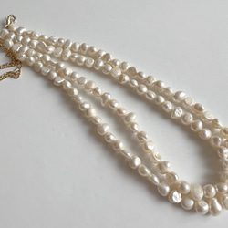 淡水真珠：pearl necklace/bracelet (MTN) 4枚目の画像