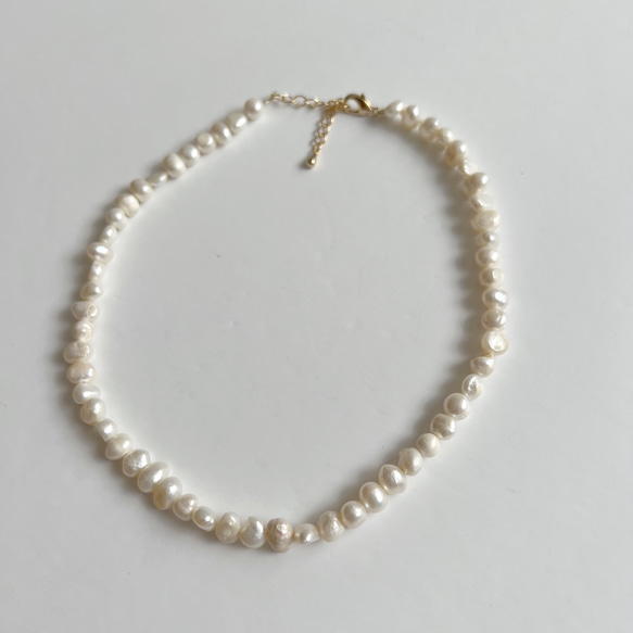 淡水真珠：pearl necklace/bracelet (MTN) 2枚目の画像