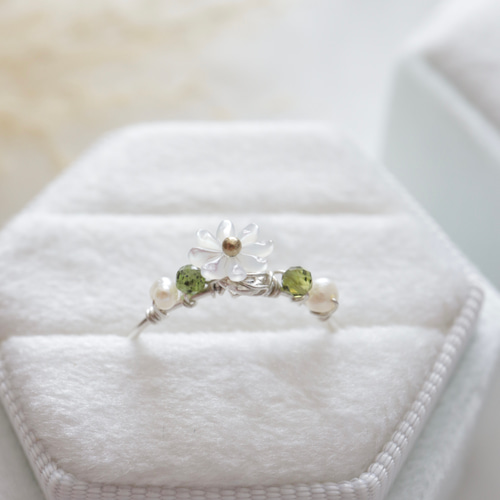 1輪のマーガレット 可憐な華奢リング 指輪・リング WishesStone
