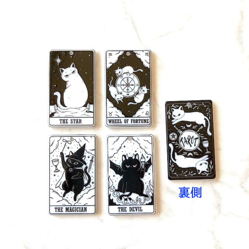 定形郵便/2枚セット】タロットカード 猫 4柄から選択(軽い 白 定形郵便/2枚セット】タロットカード 猫 4柄から選択(軽い 白