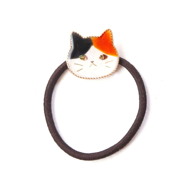 [客製化] Ururu Eye 貓髮帶 Nakayoshi Pack 螺鑿風格，黑貓，印花貓，白貓 第4張的照片