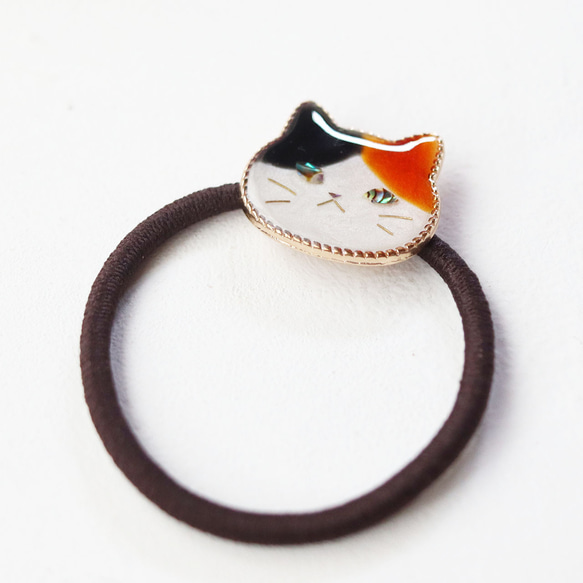 [客製化] Ururu Eye 貓髮帶 Nakayoshi Pack 螺鑿風格，黑貓，印花貓，白貓 第6張的照片