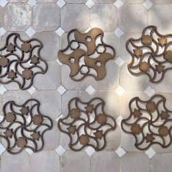 コースター　グラナダ　スペイン　アラベスク　寄木細工　幾何学模様　モザイク　3 4枚目の画像