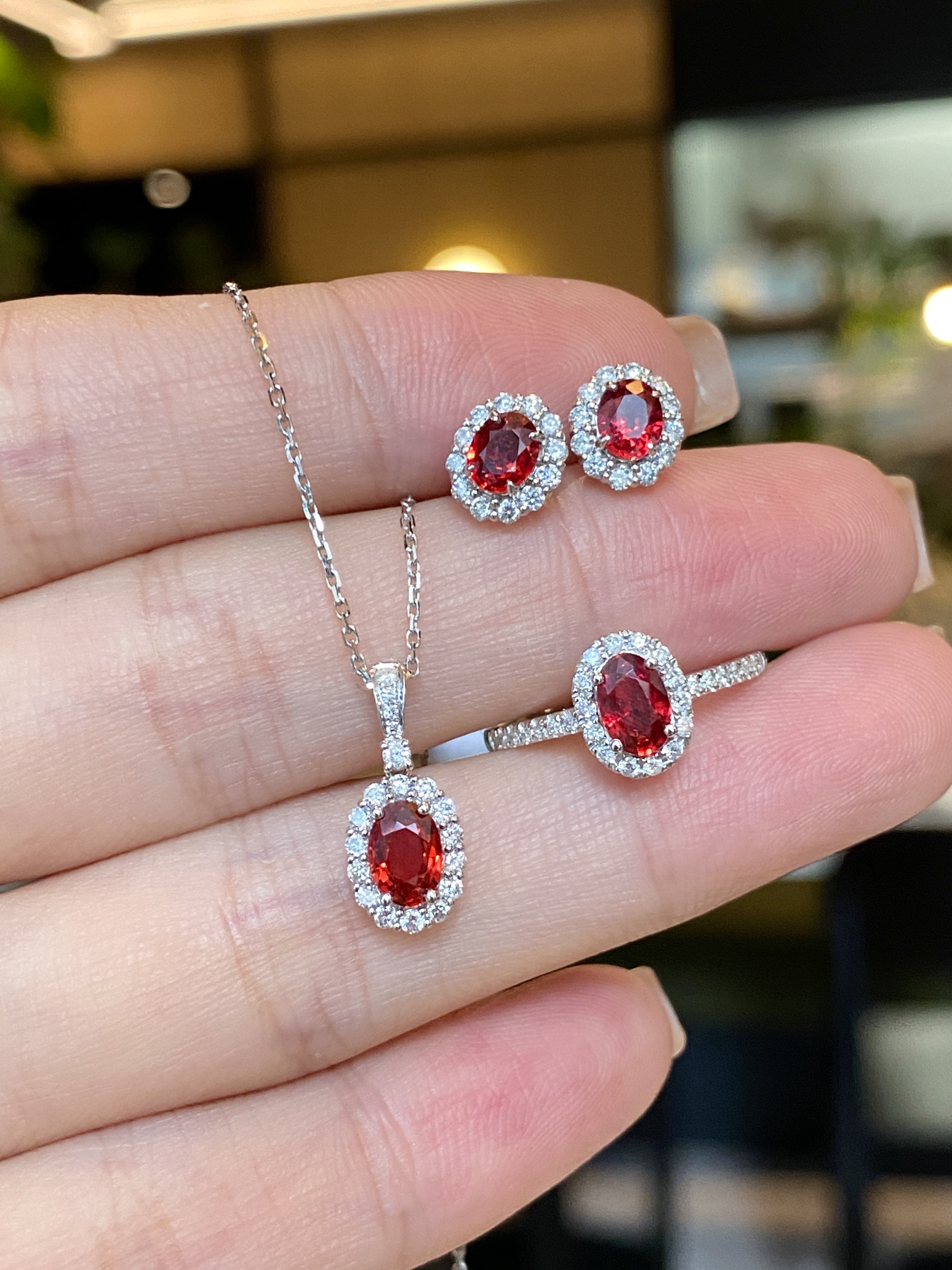 正規品販売！ 石付ピアス 水晶ペンダントトップ / パールピアス K18製品3点セット / アクセサリー