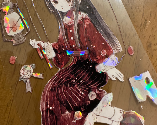 贝壳光6cm×2m 红花漫山 海外マスキングテープ
