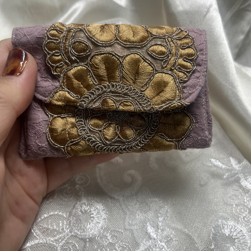 user_ffb2b6f0　キーケースコインケース　インド刺繍リボン×合皮 user_ffb2b6f0様専用 キーケースコインケース インド刺繍リボン