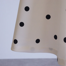 Polka dot A-line skirt ドットのAラインスカート（オフホワイト）38 16枚目の画像