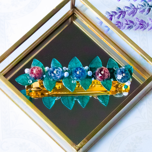 宝石の花 バレッタ バレッタ shimmer 通販 16656625｜Creema