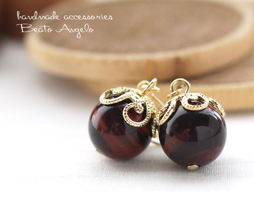 【新品】ムーンストーン×タイガーアイピアスチャーム 新品】ムーンストーン×タイガーアイピアスチャーム 新品】ムーン