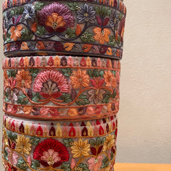 ５０ｃｍ～　インド刺繡リボン　ハンドメイド　バッグ　リボン 1枚目の画像
