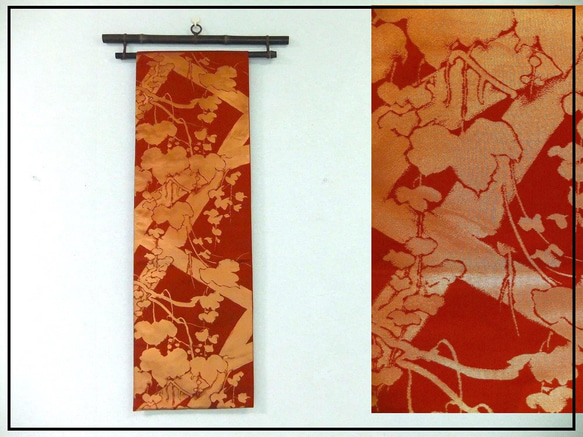 [(16)1761] 185cm/常春藤圖案/掛毯、桌旗等/腰帶重製 第1張的照片