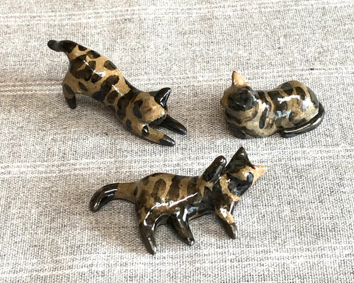 猫の箸置き三態（サビ猫/nobi,goro,hako） 猫グッズ 猫雑貨 サビ猫 箸