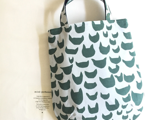 ハンドメイド ミナペルホネン anone-anone マチが可愛い巾着バッグ ⚮̈﻿ぷっくりタックトートバッグ⚮̈﻿ A4縦型書類入⚮̈﻿minä perhonen