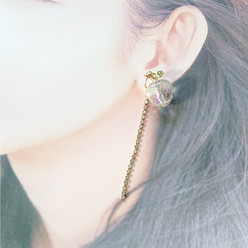 りんごのチャーム☆2個 o-23 レッド/クリアホワイト/りんご/林檎 