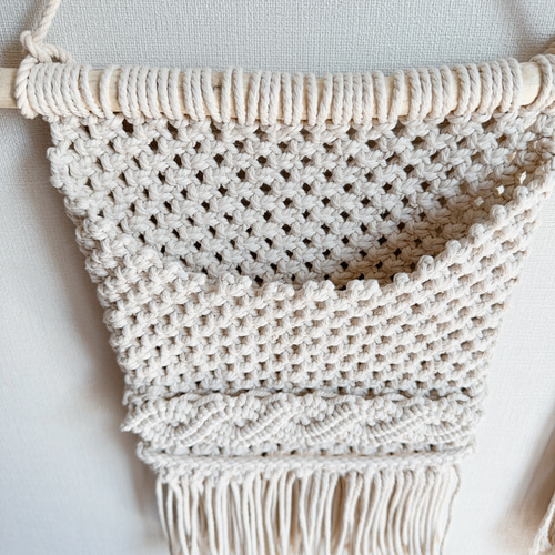 マクラメウォールポケット / 壁掛け収納 壁掛けラック・ウォール