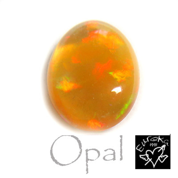 天然オパール　ルース 天然ファイアオパール ルース 0.917ct 約5mm×8mm ソーティング