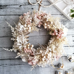 完売>【大】ホワイトクリスマスリース 2023 アーティフィシャル