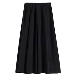 たれ感かりスカート　しわになりにくいスカート　シンプルスカート　ブラック　S-XL #332 20枚目の画像