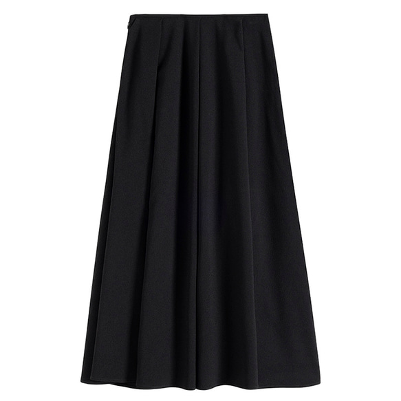 たれ感かりスカート　しわになりにくいスカート　シンプルスカート　ブラック　S-XL #332 20枚目の画像