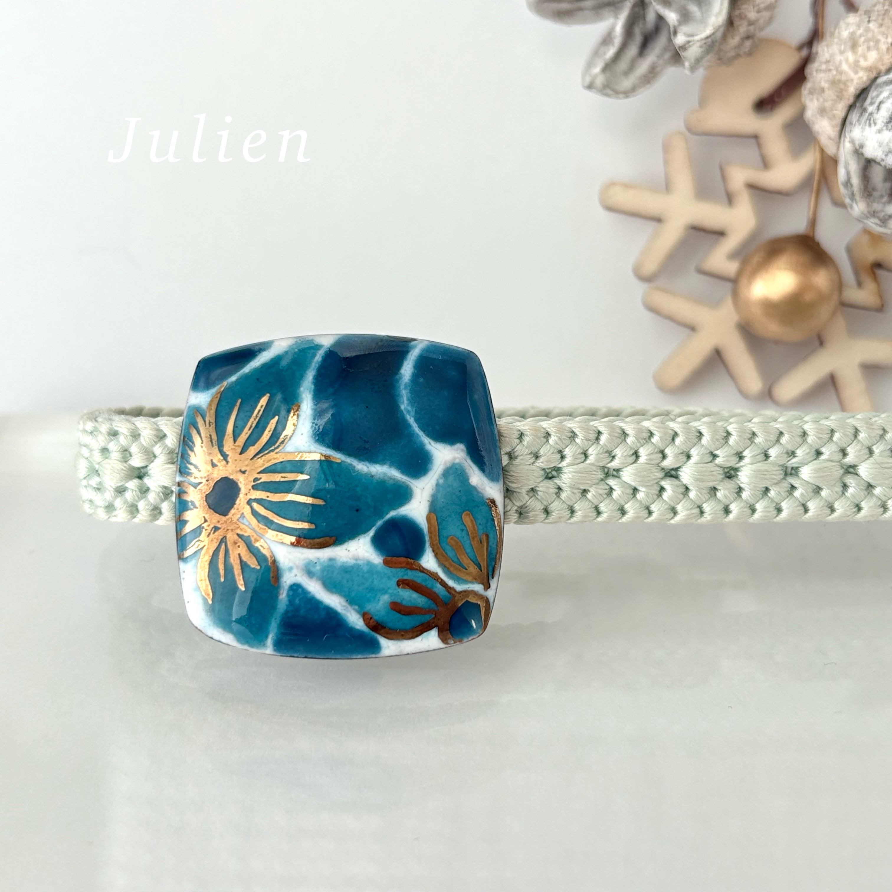 七宝焼き帯留め (554)