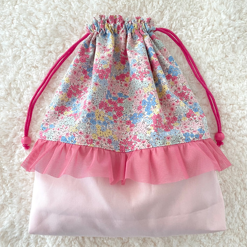 巾着袋 リバティ〈コップ袋 小物入れ〉 | Rikko