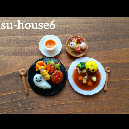 ﾐﾆﾁｭｱﾌｰﾄﾞハロウィンごはん その他置物 su-house6 通販｜Creema 